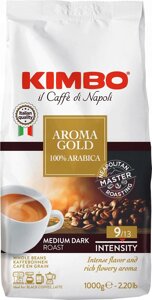 Кофе Kimbo Aroma Gold 100% Arabica в зернах 1 кг