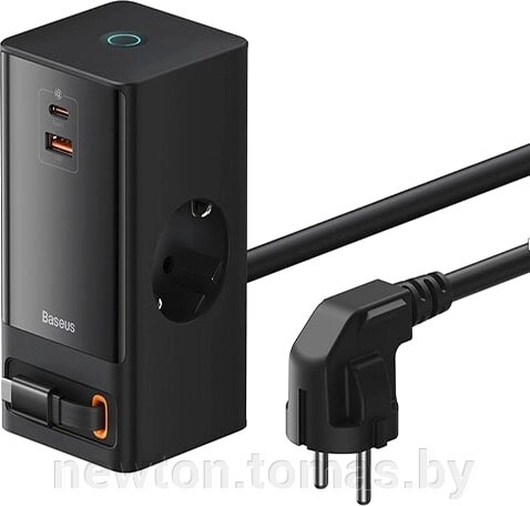 Сетевое зарядное Baseus Power. Combo Digital Power. Strip 2AC+1U+1C+Retractable-C 65W PSLR000301 - скидка