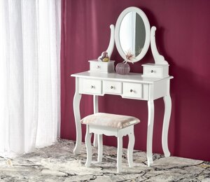 Туалетный столик с зеркалом Halmar Sara белый