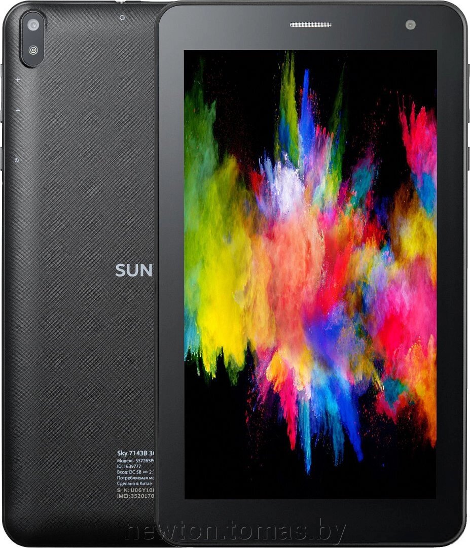 Планшет SunWind Sky 7143B 3G 1GB/16GB черный от компании Интернет-магазин Newton - фото 1