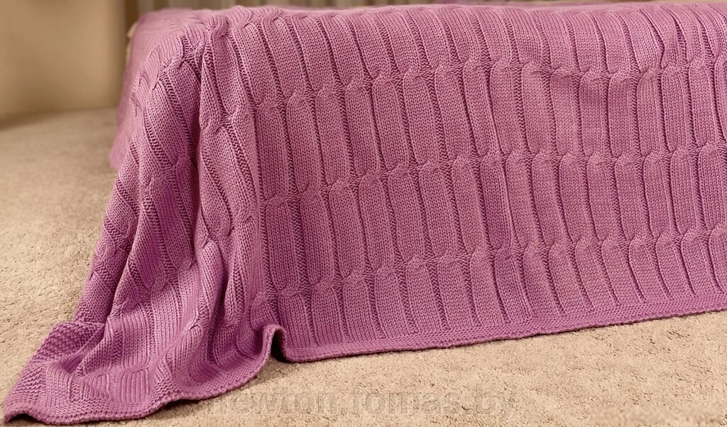 Плед Romgil РВ0065-АК6 120x160, бледно-пурпурный от компании Интернет-магазин Newton - фото 1