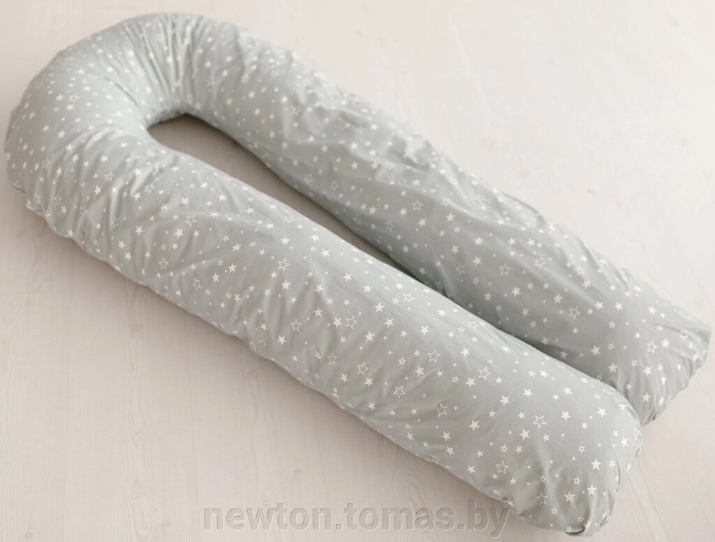 Подушка для беременных Martoo Mommy-U 340 белые звезды на сером от компании Интернет-магазин Newton - фото 1