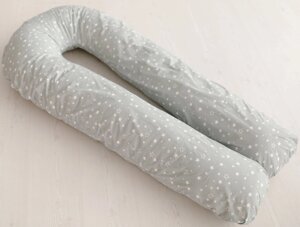 Подушка для беременных Martoo Mommy-U белые звезды на сером