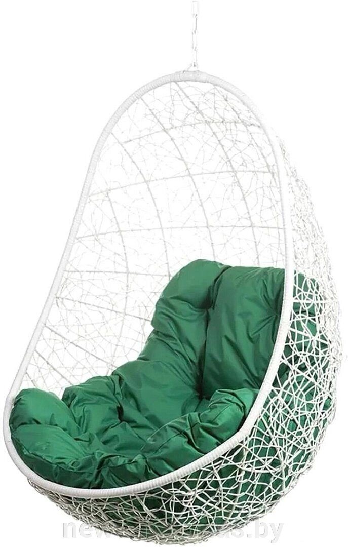Подвесное кресло BiGarden Easy BS без стойки белый/зеленый от компании Интернет-магазин Newton - фото 1