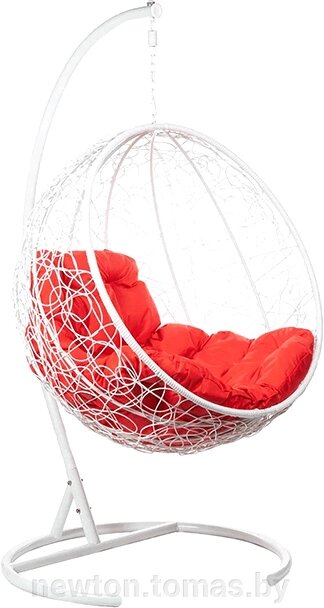 Подвесное кресло BiGarden Kokos белый/красный от компании Интернет-магазин Newton - фото 1
