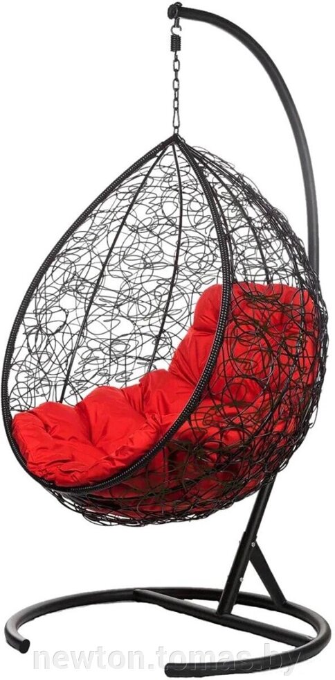Подвесное кресло BiGarden Tropica черный/красный от компании Интернет-магазин Newton - фото 1