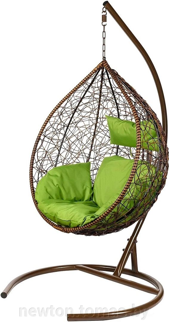 Подвесное кресло BiGarden Tropica Twotone коричневый/зеленый от компании Интернет-магазин Newton - фото 1