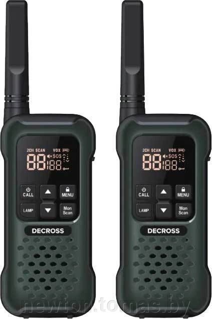 Портативная радиостанция Decross DC93 2шт, зеленый от компании Интернет-магазин Newton - фото 1