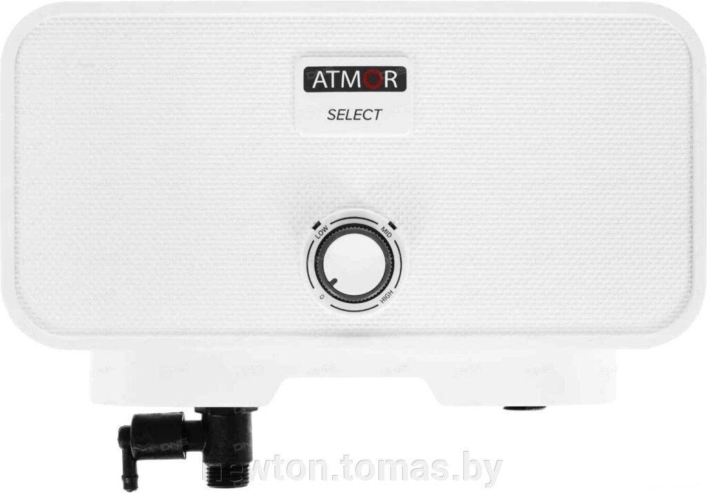 Проточный электрический водонагреватель Atmor Select 7 кВт белый от компании Интернет-магазин Newton - фото 1