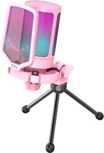 Проводной микрофон FIFINE A6V розовый