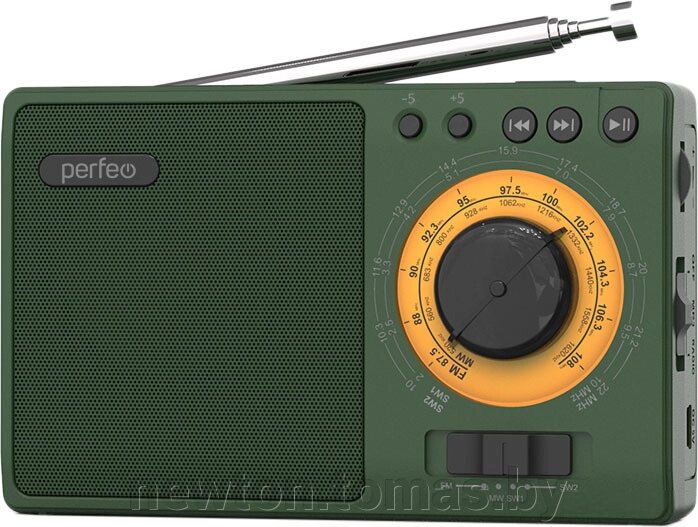 Радиоприемник Perfeo Заря зеленый от компании Интернет-магазин Newton - фото 1