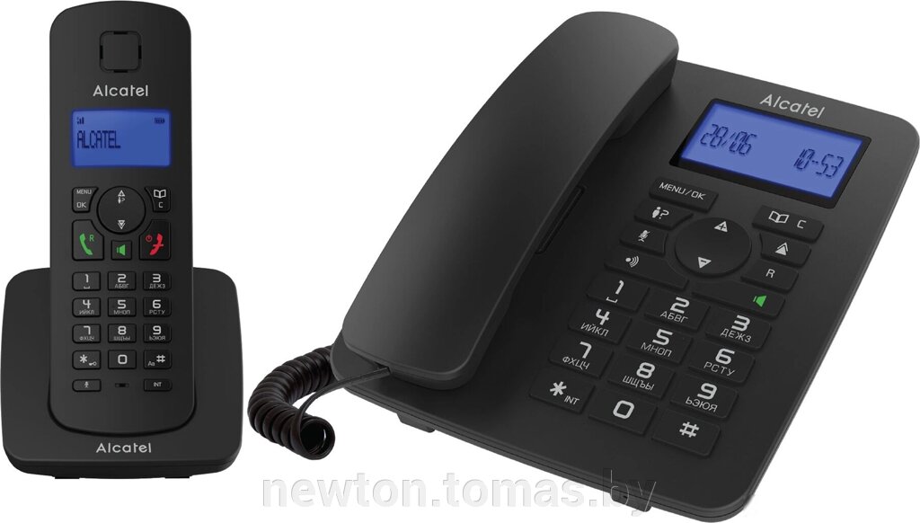 Радиотелефон Alcatel M350 Combo черный от компании Интернет-магазин Newton - фото 1