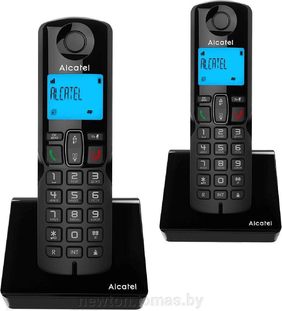 Радиотелефон Alcatel S230 DUO черный от компании Интернет-магазин Newton - фото 1