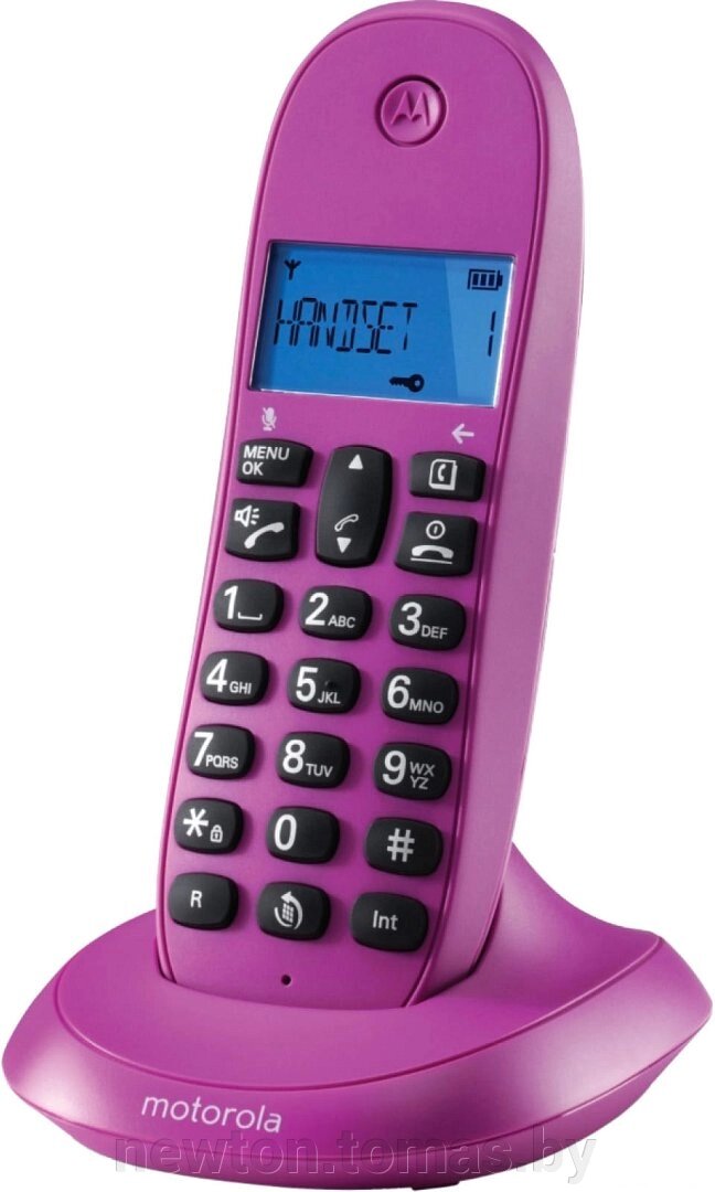 Радиотелефон Motorola C1001LB+ фиолетовый от компании Интернет-магазин Newton - фото 1