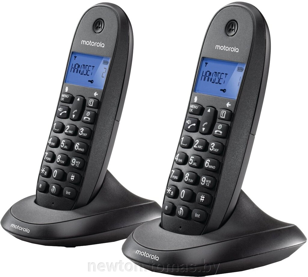 Радиотелефон Motorola C1002LB+ черный от компании Интернет-магазин Newton - фото 1