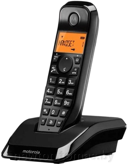 Радиотелефон Motorola S1201 черный от компании Интернет-магазин Newton - фото 1