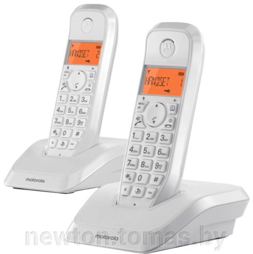 Радиотелефон Motorola S1202 белый от компании Интернет-магазин Newton - фото 1