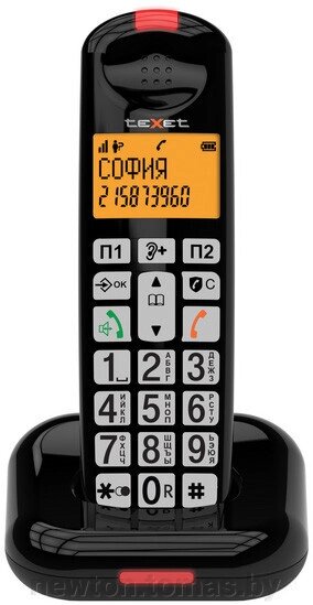 Радиотелефон TeXet TX-D7855A черный от компании Интернет-магазин Newton - фото 1