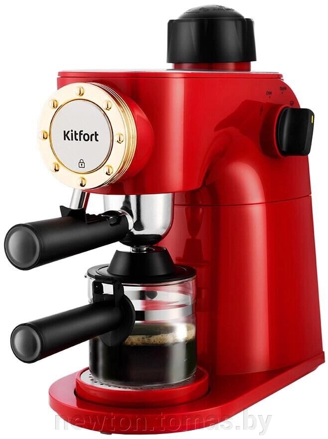 Рожковая бойлерная кофеварка Kitfort KT-756 от компании Интернет-магазин Newton - фото 1