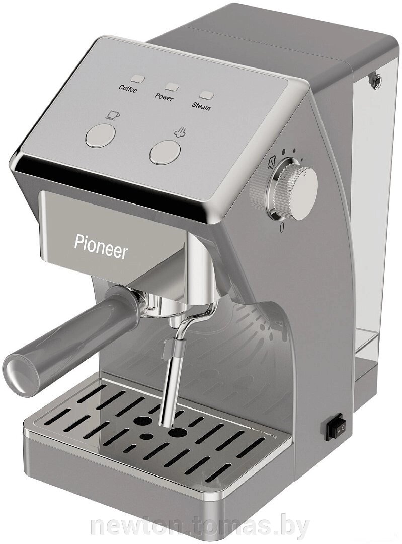 Рожковая кофеварка Pioneer CM115P серебристый от компании Интернет-магазин Newton - фото 1