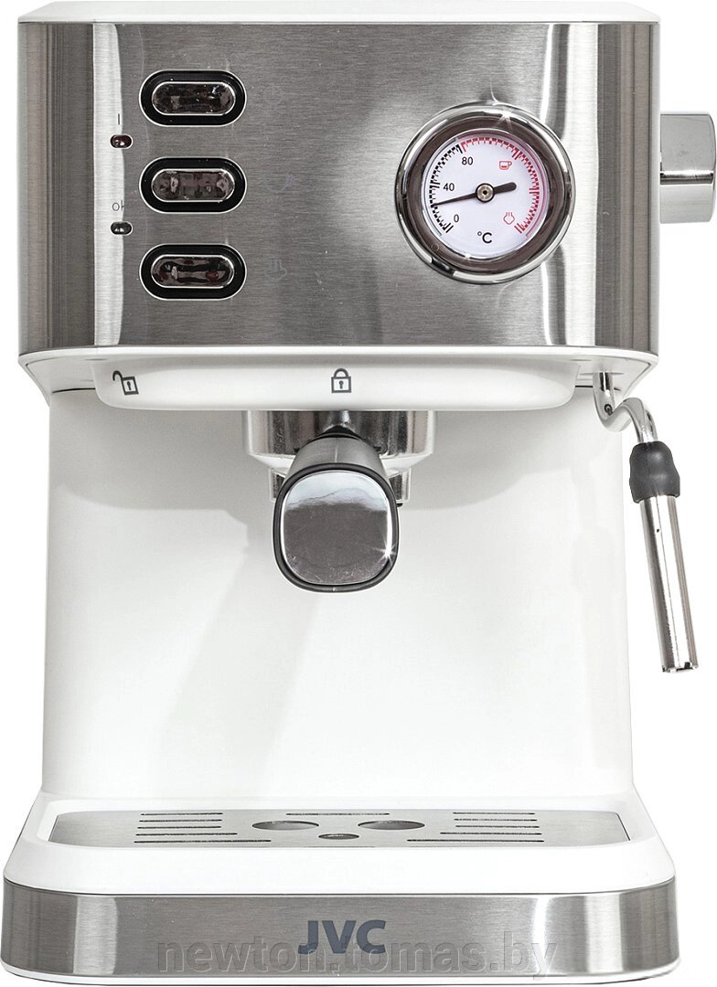 Рожковая помповая кофеварка JVC JK-CF33 белый от компании Интернет-магазин Newton - фото 1