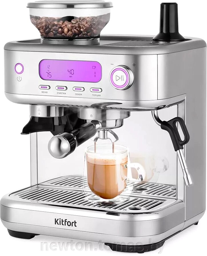 Рожковая помповая кофеварка Kitfort KT-7113 от компании Интернет-магазин Newton - фото 1