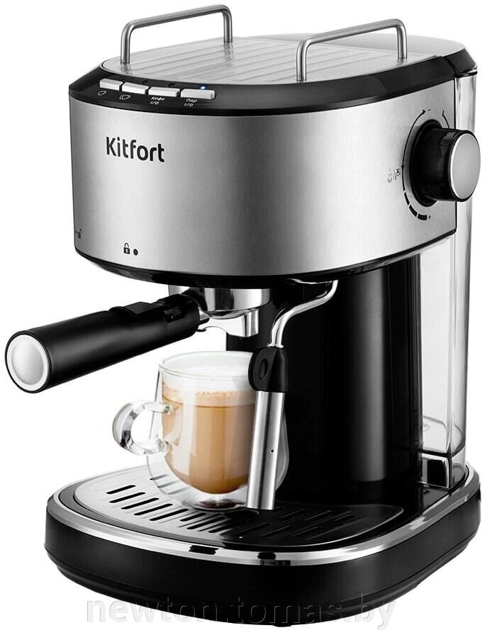 Рожковая помповая кофеварка Kitfort KT-754 от компании Интернет-магазин Newton - фото 1