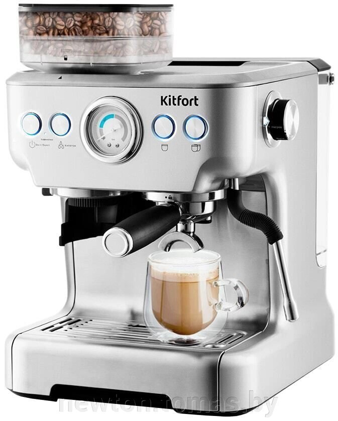 Рожковая помповая кофеварка Kitfort KT-755 от компании Интернет-магазин Newton - фото 1