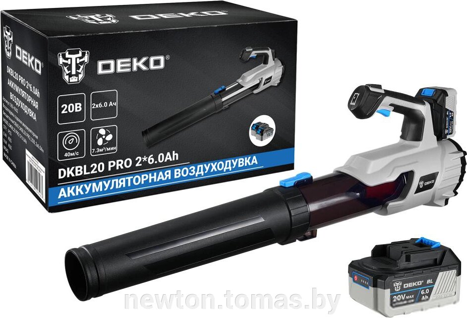 Ручная воздуходувка Deko DKBL20 Pro 063-4362 с 2-мя АКБ от компании Интернет-магазин Newton - фото 1