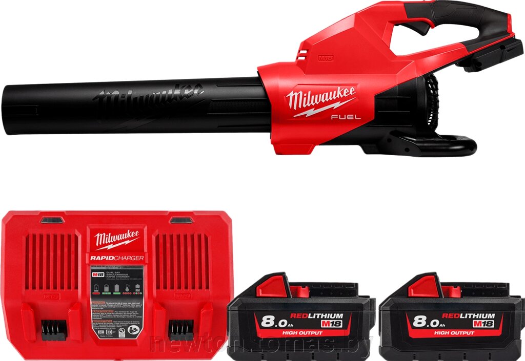 Ручная воздуходувка Milwaukee M18 FUEL M18F2BL-802 4933479988 с 2-мя АКБ от компании Интернет-магазин Newton - фото 1