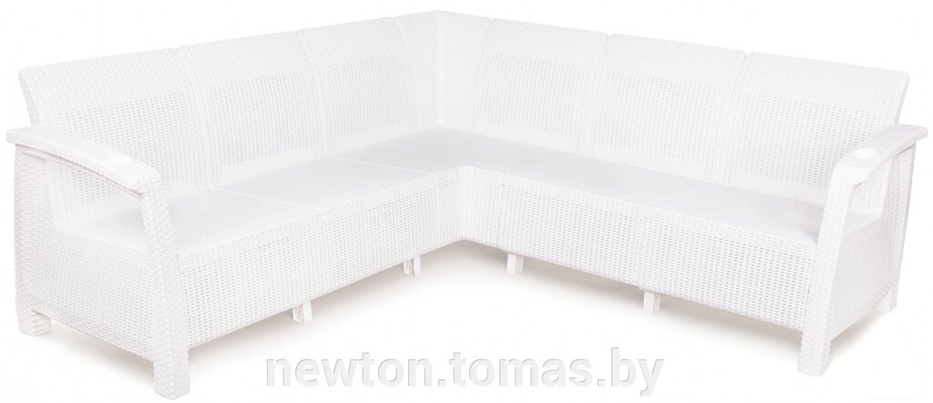 Садовый диван Альтернатива Ротанг-плюс М8347 белый от компании Интернет-магазин Newton - фото 1