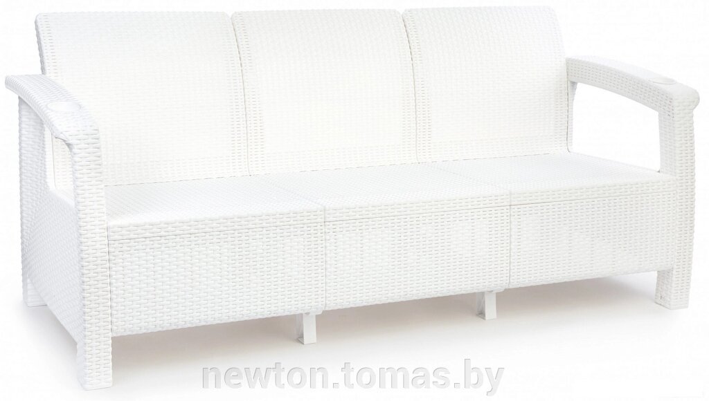 Садовый диван Альтернатива Ротанг-плюс М8349 белый от компании Интернет-магазин Newton - фото 1