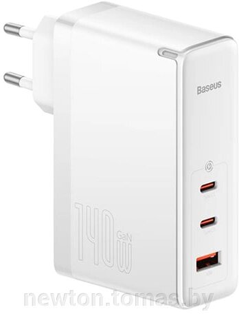 Сетевое зарядное Baseus GaN5 Pro Fast Charger 2C+U 140W EU белый от компании Интернет-магазин Newton - фото 1