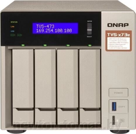 Сетевой накопитель QNAP TVS-473E-8G от компании Интернет-магазин Newton - фото 1