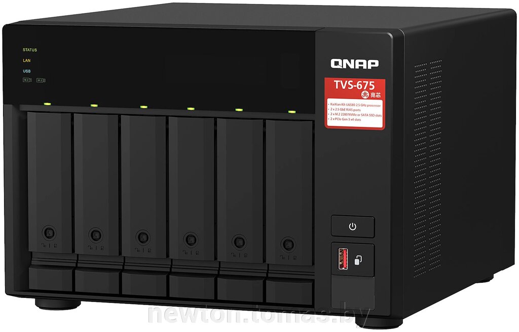 Сетевой накопитель QNAP TVS-675-8G от компании Интернет-магазин Newton - фото 1