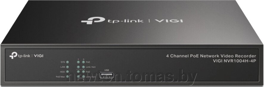 Сетевой видеорегистратор TP-Link Vigi NVR1004H-4P от компании Интернет-магазин Newton - фото 1