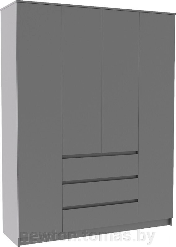 Шкаф распашной ДСВ Мори МШ 1600.1 графит от компании Интернет-магазин Newton - фото 1