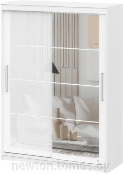 Шкаф распашной NN мебель К ШКП 3 1.6 белый текстурный от компании Интернет-магазин Newton - фото 1