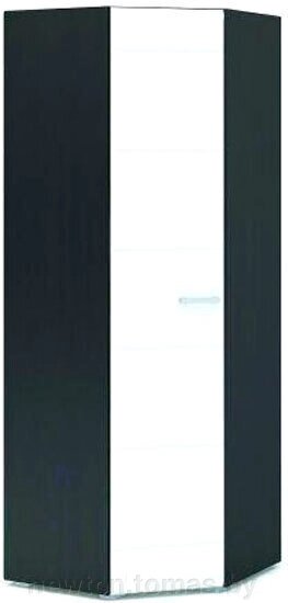 Шкаф распашной Стендмебель Вегас угловой белый глянец/венге от компании Интернет-магазин Newton - фото 1