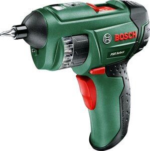 Шуруповерт Bosch PSR Select 0603977021 с АКБ, набор оснастки