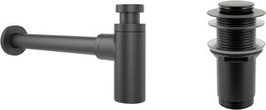 Сифон Wellsee Drainage System 182105002 сифон, донный клапан, матовый черный