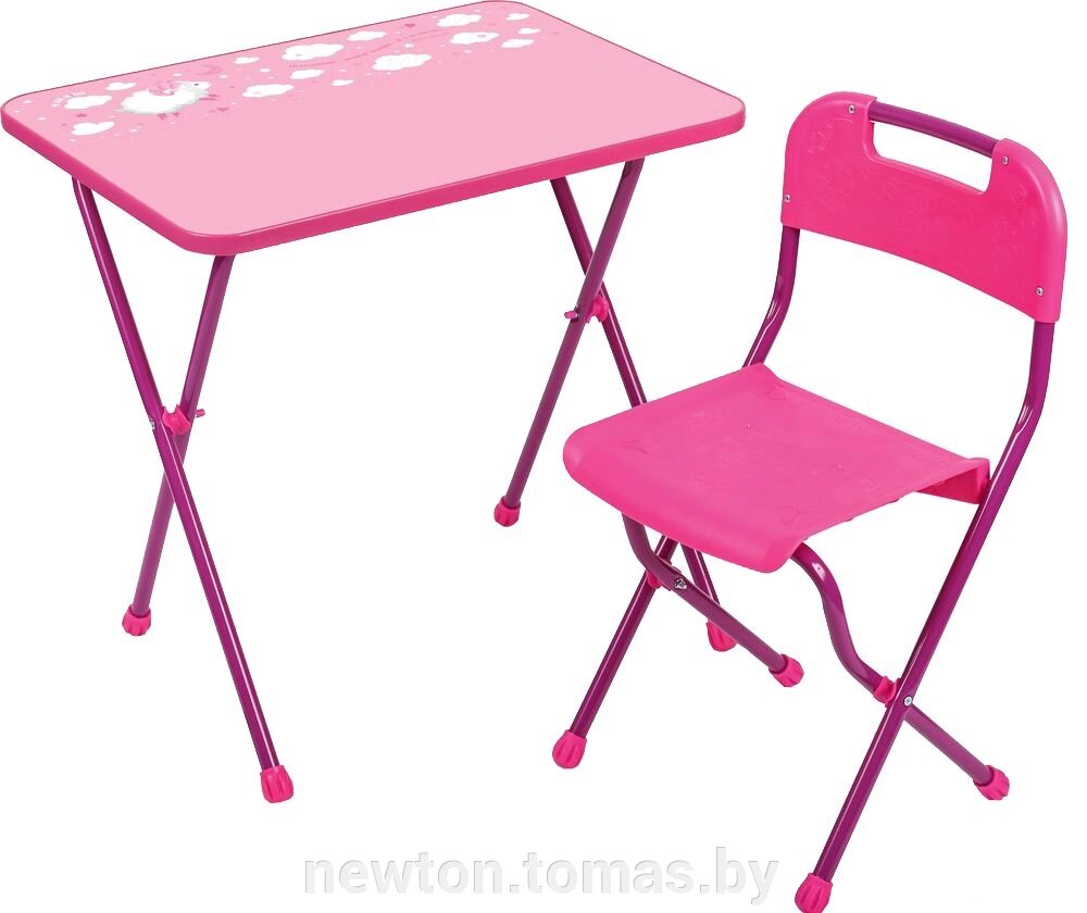 Складной стол Nika Алина КА2 розовый от компании Интернет-магазин Newton - фото 1