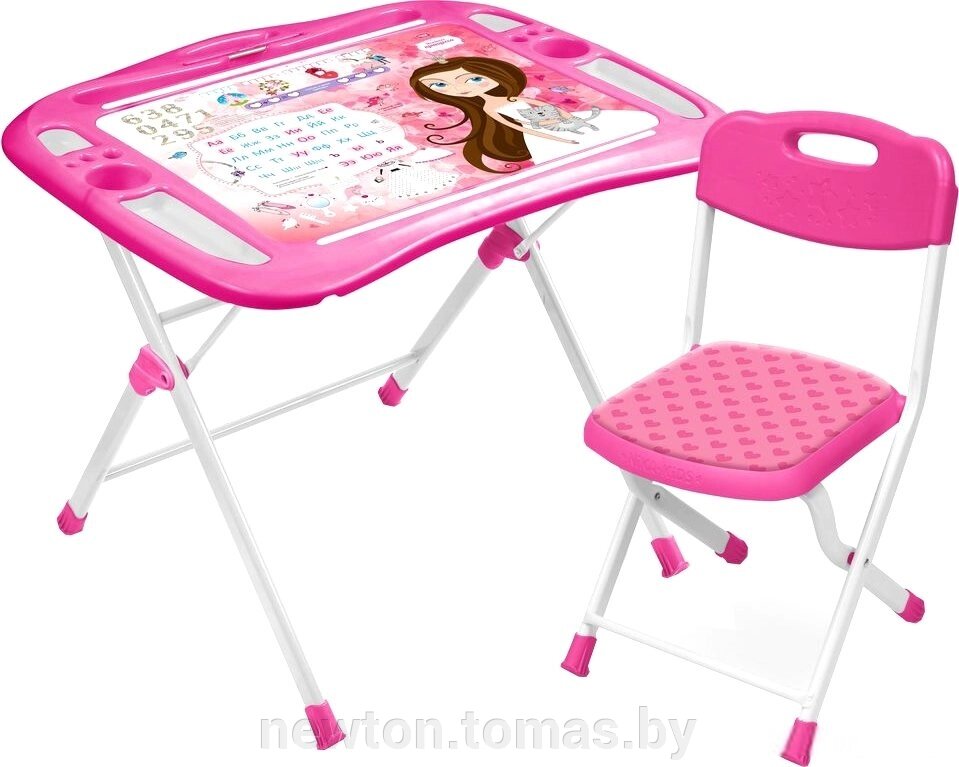 Складной стол Nika NKP1/3 Маленькая принцесса розовый от компании Интернет-магазин Newton - фото 1