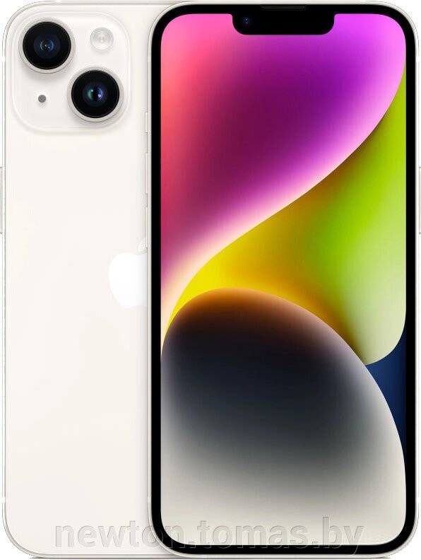 Смартфон Apple iPhone 14 Dual SIM 128GB звездный от компании Интернет-магазин Newton - фото 1