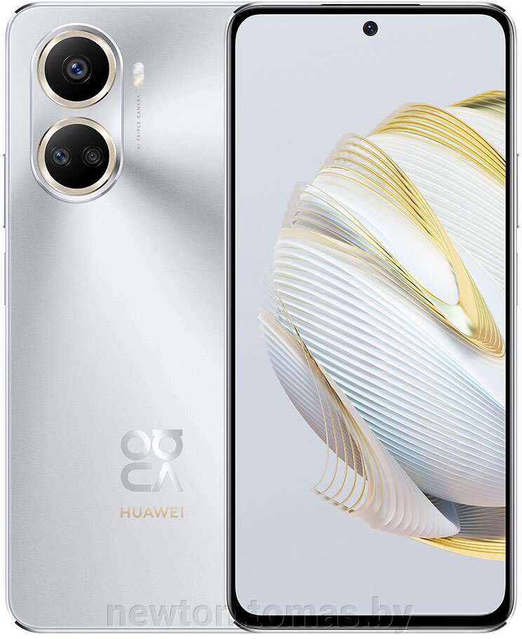 Смартфон Huawei nova 10 SE BNE-LX1 с NFC 8GB/128GB мерцающий серебристый от компании Интернет-магазин Newton - фото 1