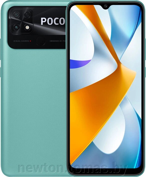 Смартфон POCO C40 4GB/64GB международная версия бирюзовый от компании Интернет-магазин Newton - фото 1