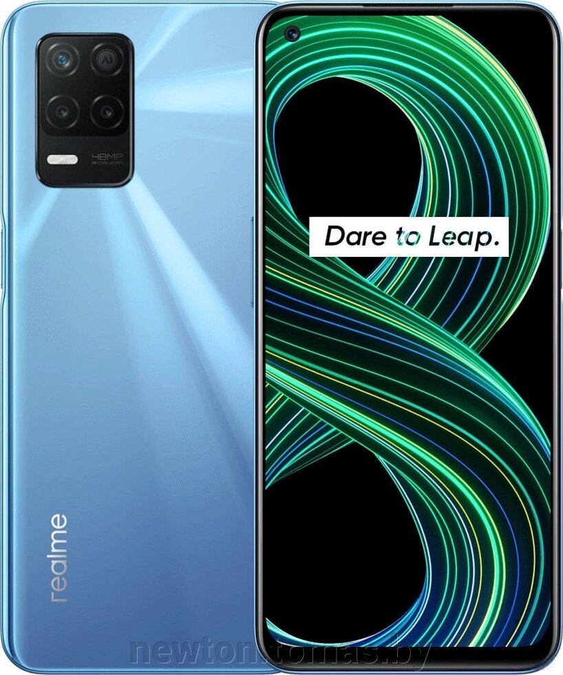 Смартфон Realme 8 5G 4GB/128GB международная версия синий от компании Интернет-магазин Newton - фото 1