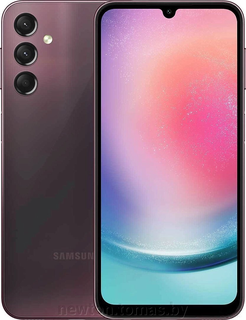 Смартфон Samsung Galaxy A24 SM-A245F/DSN 6GB/128GB бордовый от компании Интернет-магазин Newton - фото 1