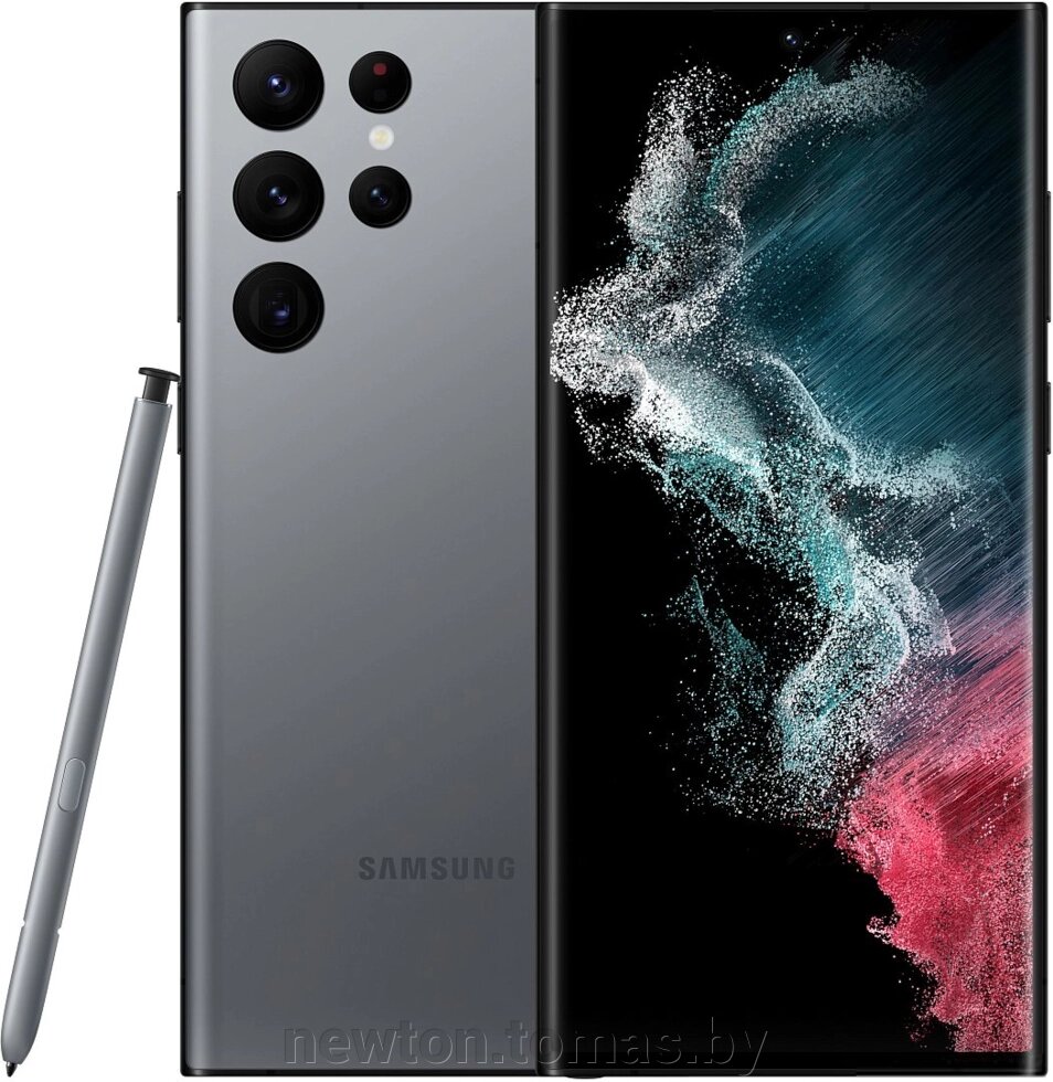 Смартфон Samsung Galaxy S22 Ultra 5G SM-S908B/DS 12GB/512GB графитовый от компании Интернет-магазин Newton - фото 1