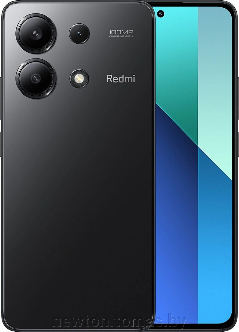 Смартфон Xiaomi Redmi Note 13 6GB/128GB с NFC международная версия полуночный черный от компании Интернет-магазин Newton - фото 1